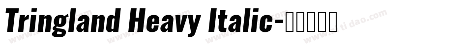 Tringland Heavy Italic字体转换
